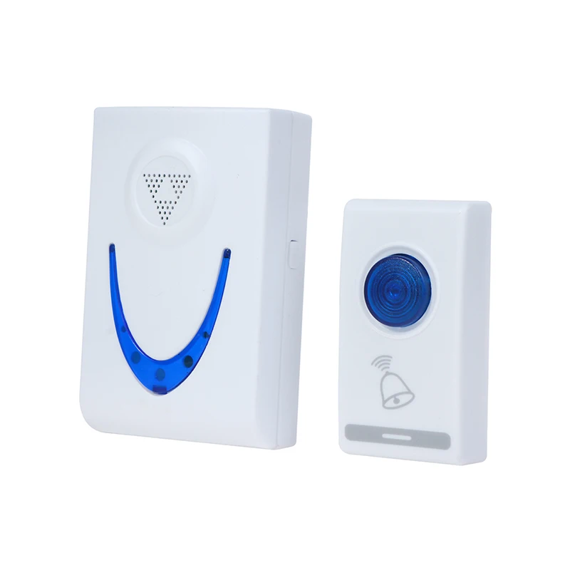 32 Tune Songs Ring Remote Control Home Security 100M Door Bell Doors Wireless Doorbell LED 2 Button 1 Receiver