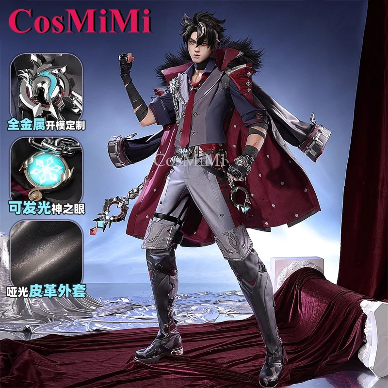 

CosMiMi Game Genshin Impact Wriothesley Cosplay Costume Handsome Gorgeous Combat Uniform Carnival Party Role Play Clothing S-XXL