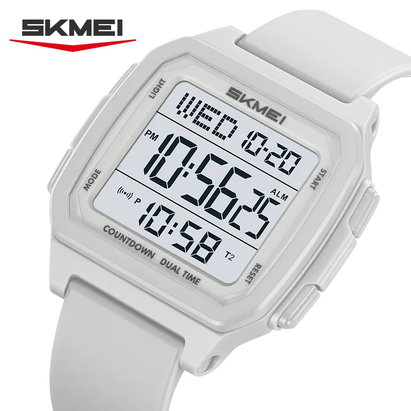 

SKMEI 2515 Men's ﻿Stylish Sport Watch Sleek Square Design TPU Strap ABS Case 50M Waterproof Chrono Alarm Functions Included