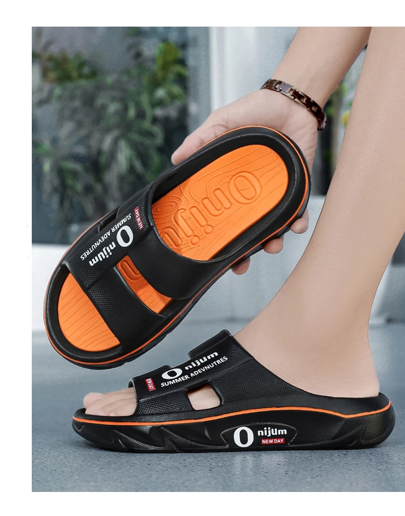 Nuevas Pantuflas de Verano para Hombre, Sandalias de Playa para Interiores, Sandalias Suaves de EVA para Exteriores, Chanclas para Hombre y Mujer, Pantuflas Casuales para Baño