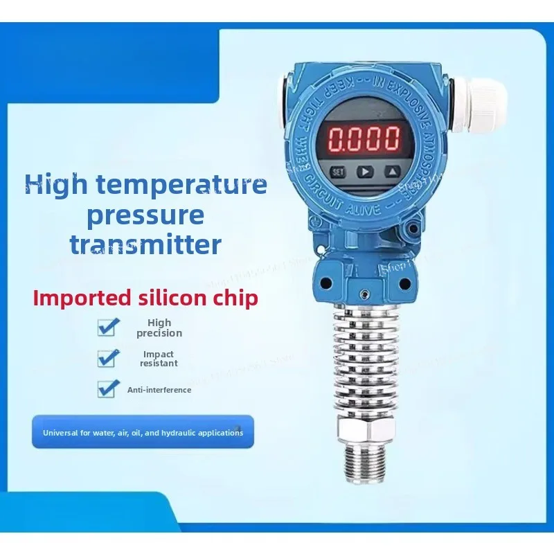 High-temperature Resistant Digital Pressure Transmitters, 4-20mA High-precision, Sensors for Steam/Water Pressure & Boilers