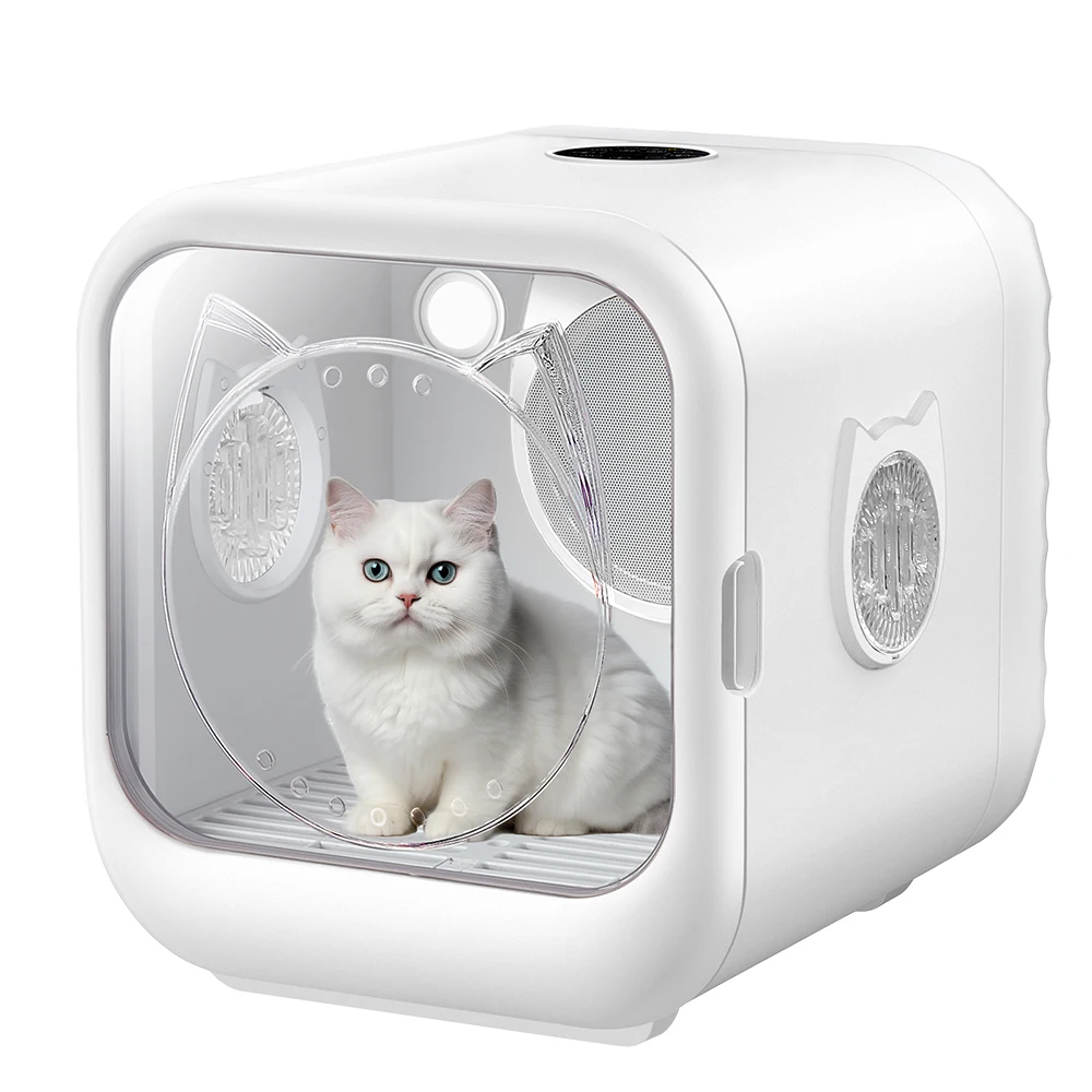 factory ABS white 63L pet hair dryer box portable custom fast dry cat dog  automatic pet dryer box