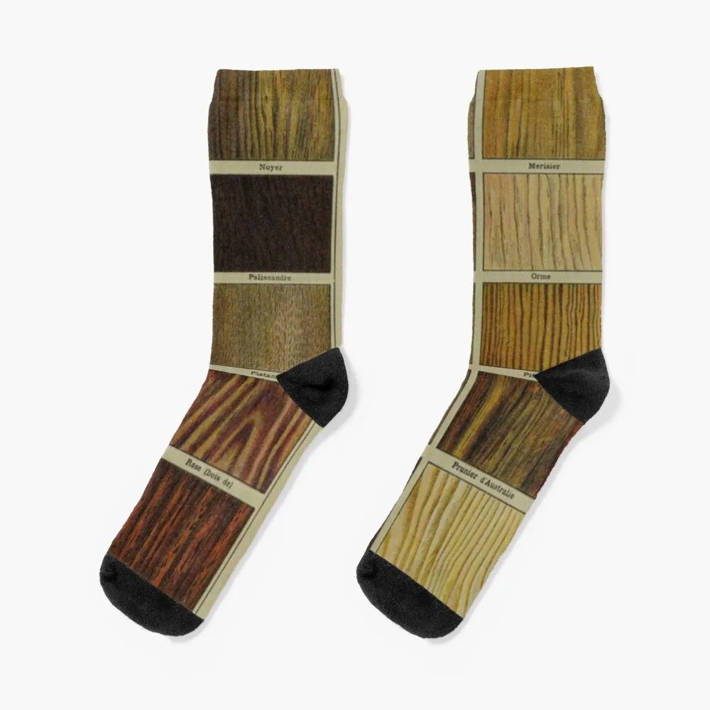 Antique Woodgrain Socks