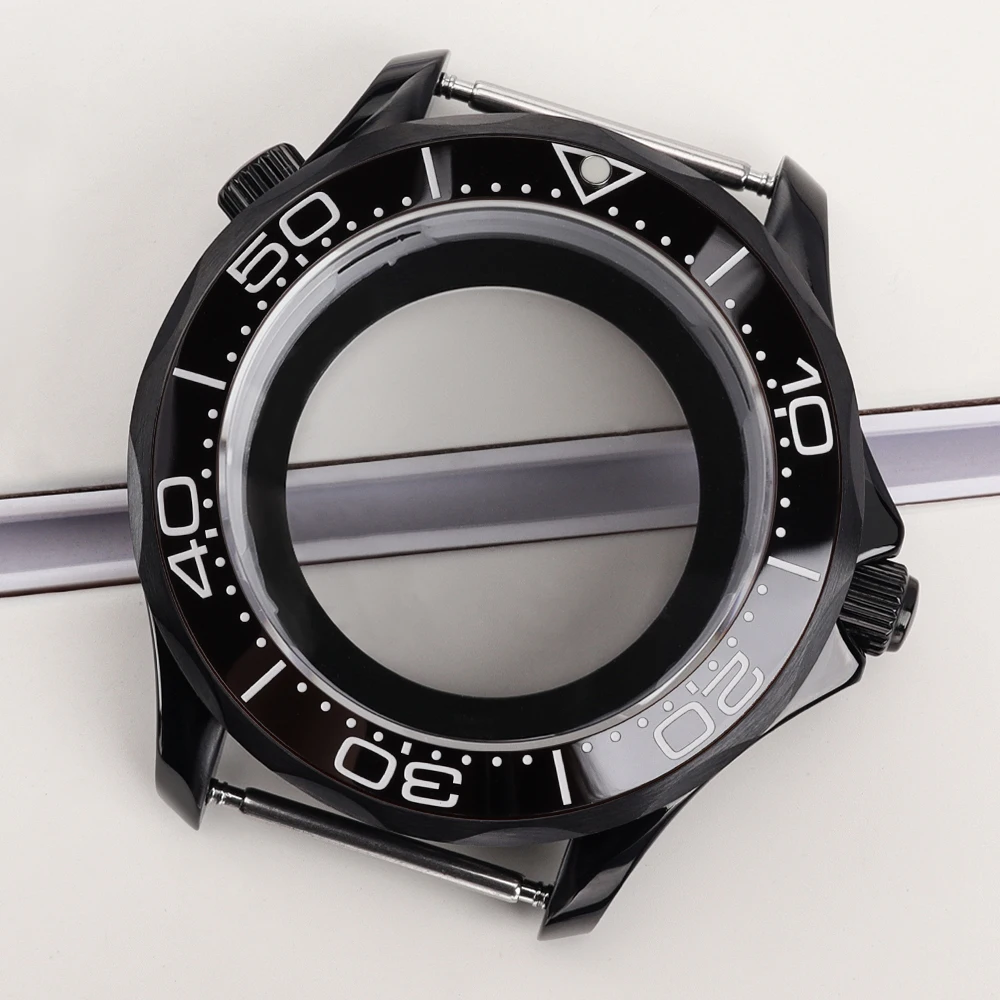 

for Seahorse 41mm NH35 Solid Stainless Steel Watch Case Fit NH35 NH36 Automatic Movement 31mm Dial Waterproof Watch accessories