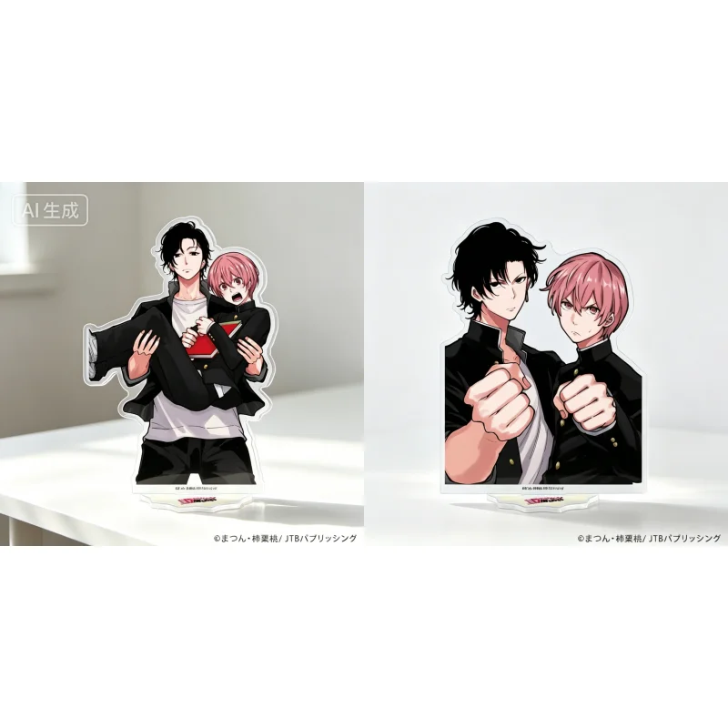 I Won't Give Up My Princess Position Tetsuya Sakurai Himeno Manabu double Human-shaped Acrylic Stand Model Plate Keychains