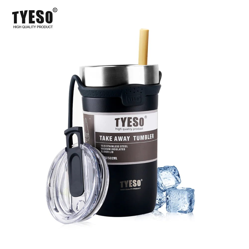 

TYESO Thermos Bottle for Coffee Cup Thermal Flask Stainless Steel Insulated Vacuum Mug With Lids Tumbler Cups Travle Drinkware