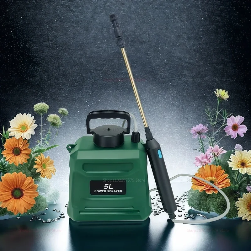 Electric Agricultural Backpack Sprayer High Pressure Disinfection Pesticide Sprayer for Farming Garden Yard Blue Green