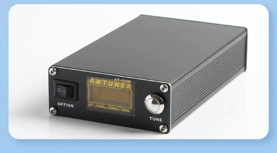 Assembled 1.8MHz-30MHz ATU-100 ATU-100M 100W QRP Antenna Tuner +3300mAh Battery + USB For HF Radio USDX G1M FT-818 817 IC-705