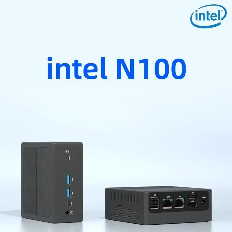 New! MiniPC Intel N100 Dual Band WiFi5 BT4.0 8GB 16GB 256GB 512GB DDR4 HDMI DP Dual LAN Desktop Gaming Computer Mini PC Gamer