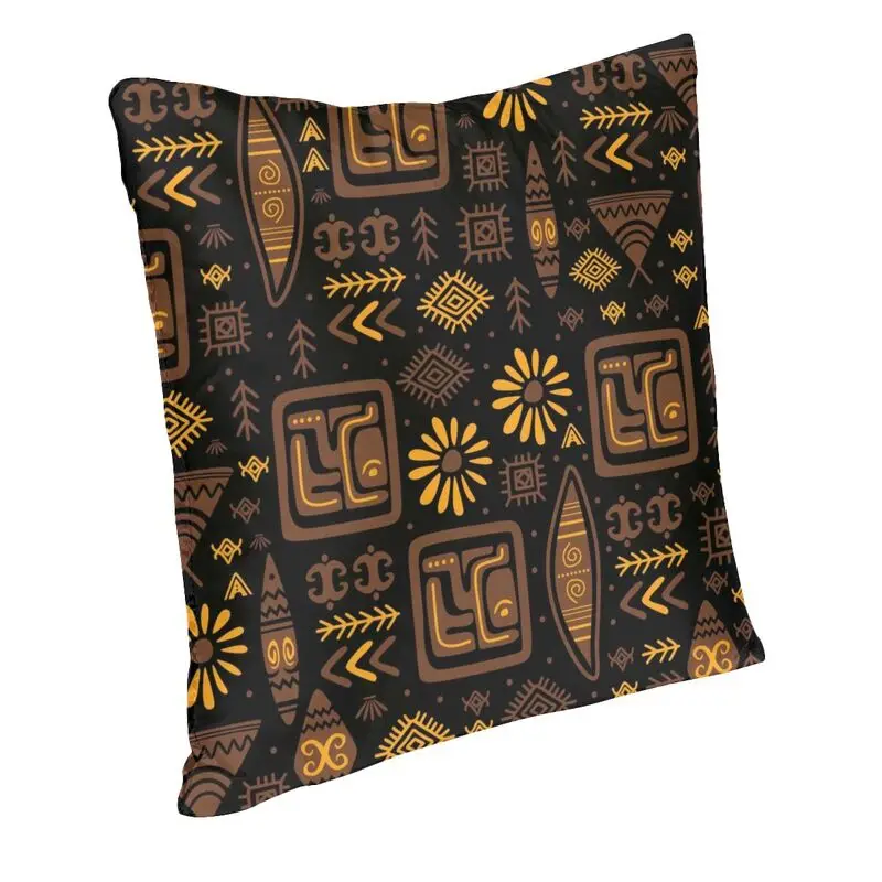 Aztec Tribal Pattern Cushion Cover Double-sided 3D Printing Ethnic Bohemian Floor Pillow Case Living Room Pillowcase Home Decor