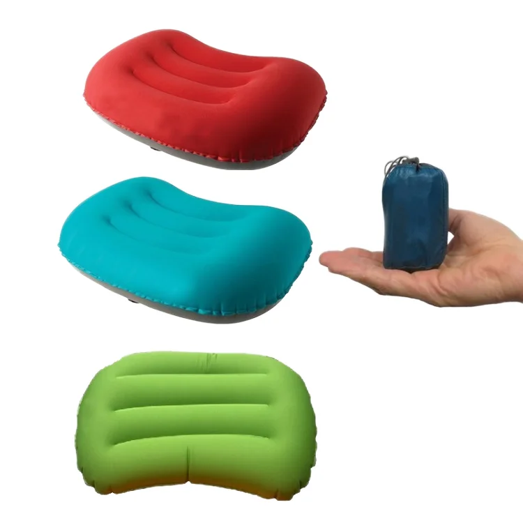 Ultra Light Waterproof Memory Massage Function Portable Inflatable Travel Mat Ergonomic TPU Pillow Neck and Waist Support