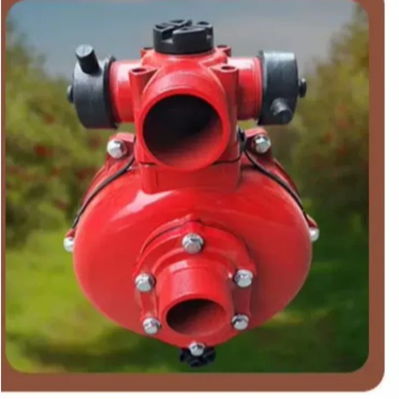 High Pressure 2-Inch Aluminum Water Pump Single And Double Impeller Self-Priming Pump Head Agricultural Irrigation Waterer