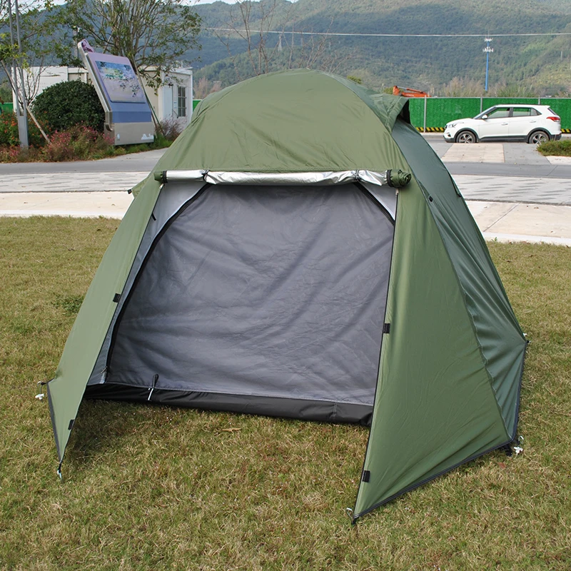 

Waterproof Outdoor Camping Tents with Mesh, Tent with Rainfly, 2 Layers, 4 Seasons, PU4000, Silver Coating, Nice Ventilation