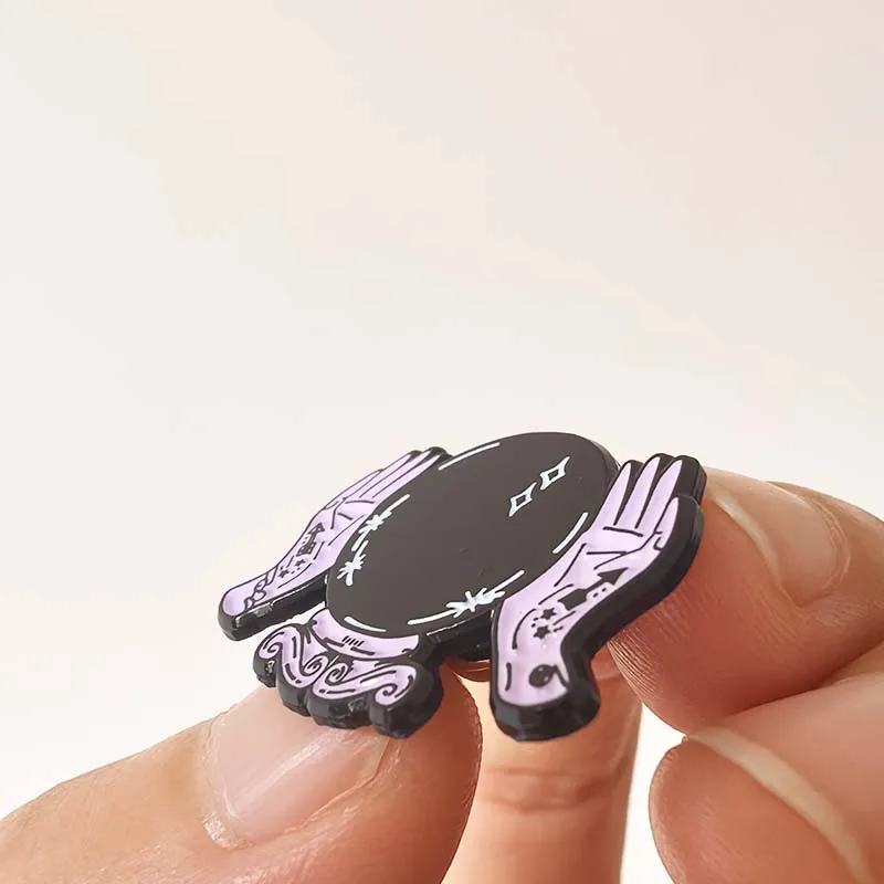 

50pcs Halloween Lapel Pins and Brooch Badge Magic Witch Enamel Ball Spooky