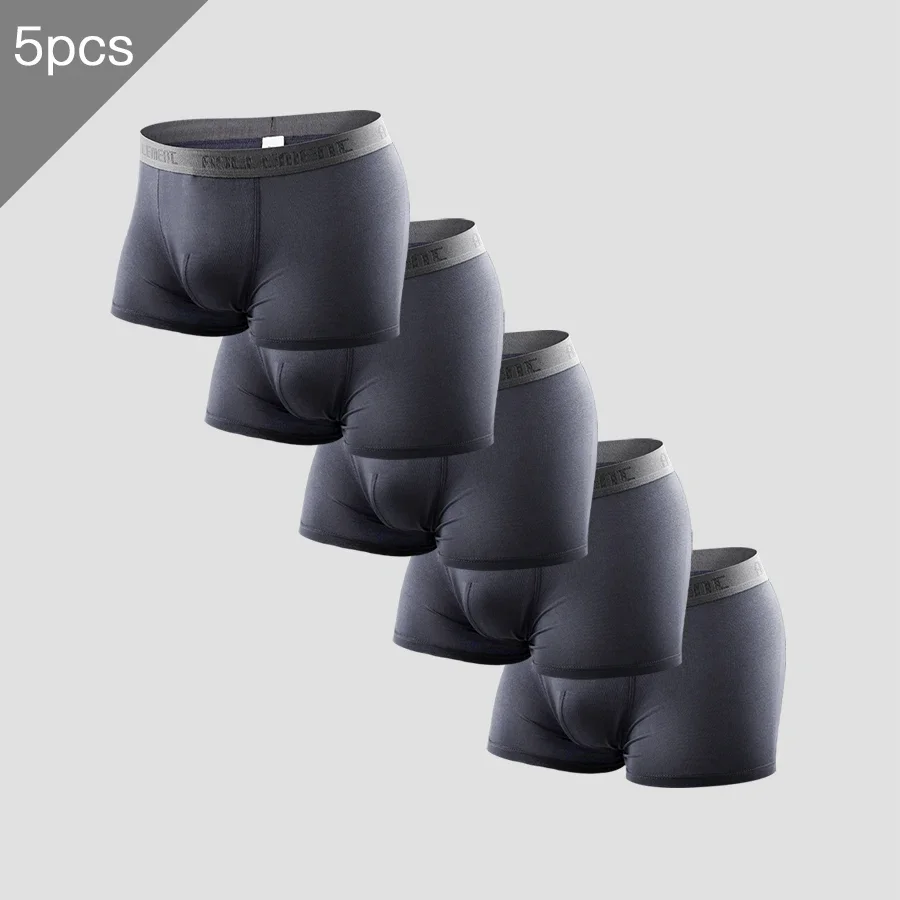 

Мужское нижнее белье, 5 шт., больших размеров, свободного кроя, брюки для полных, боксеры, шорты из модала, шорты для полных.