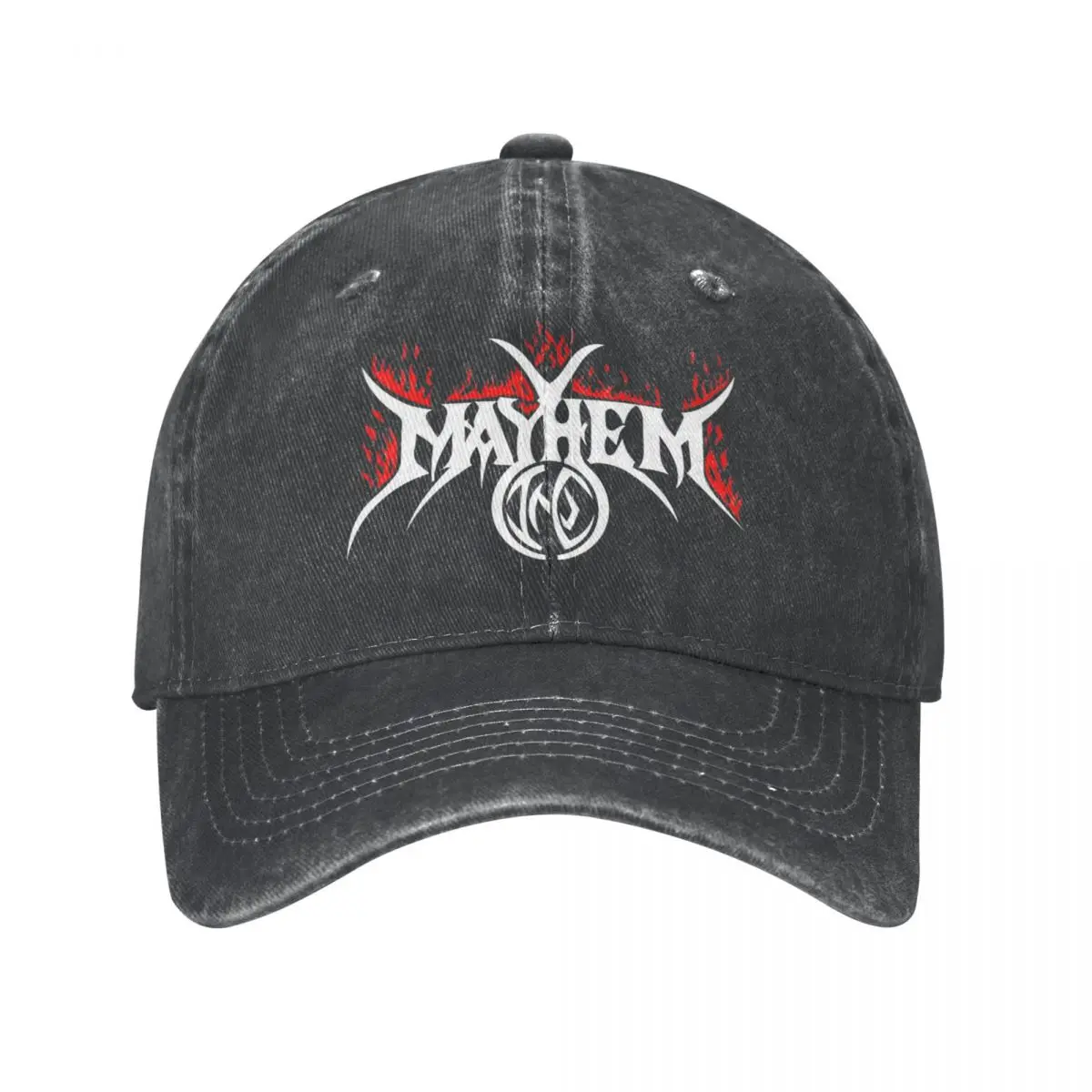 Vintage Dead Metal Band Mayhem Baseball Cap Unisex Distressed Cotton Snapback Cap Heavy Metal Outdoor All Seasons Travel Caps