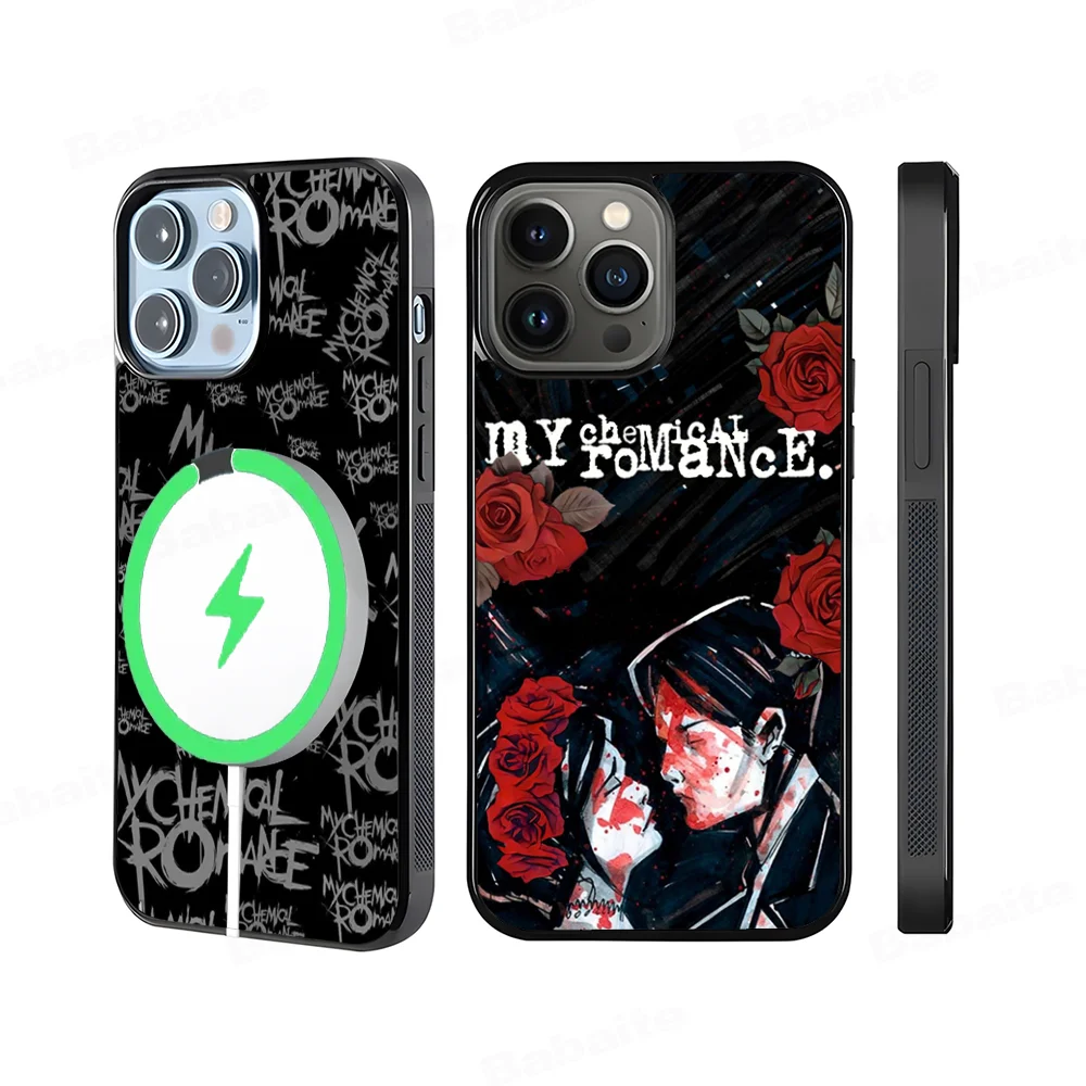 

My Chemical Romance Phone Case Magnetic Case For IPhone 16 14 13 12 11 15 Pro Max Plus For Magsafe Wireless Charge Cover
