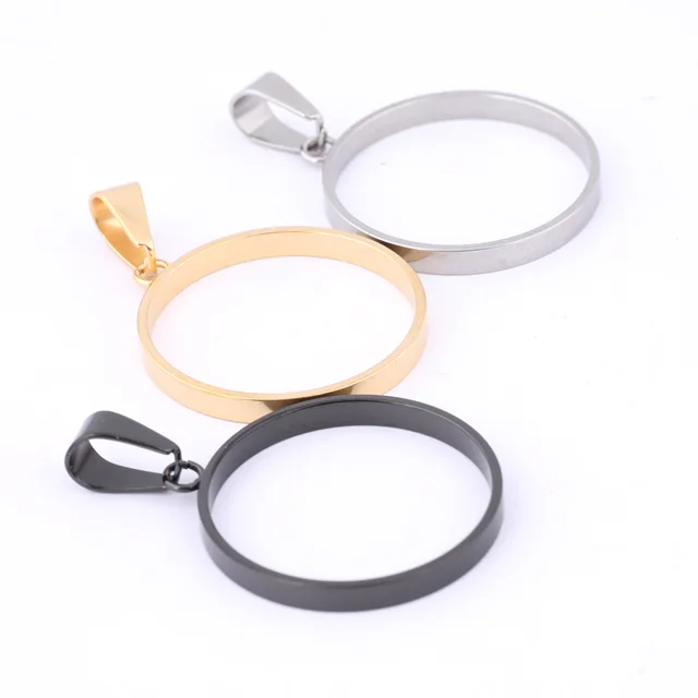 10 sztuk ze stali nierdzewnej o średnicy 25 mm z otwartą ramką Diy Okrągła ramka kaboszonowa Podstawa Półfabrykaty do tworzenia biżuterii z żywicy