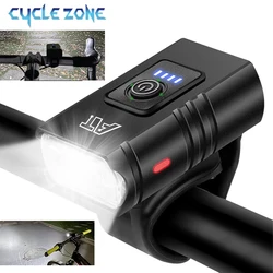 2 t6 led luz dianteira da bicicleta tipo-c recarregável farol mtb bicicleta de estrada farol dianteiro para equitação noturna ciclismo segurança