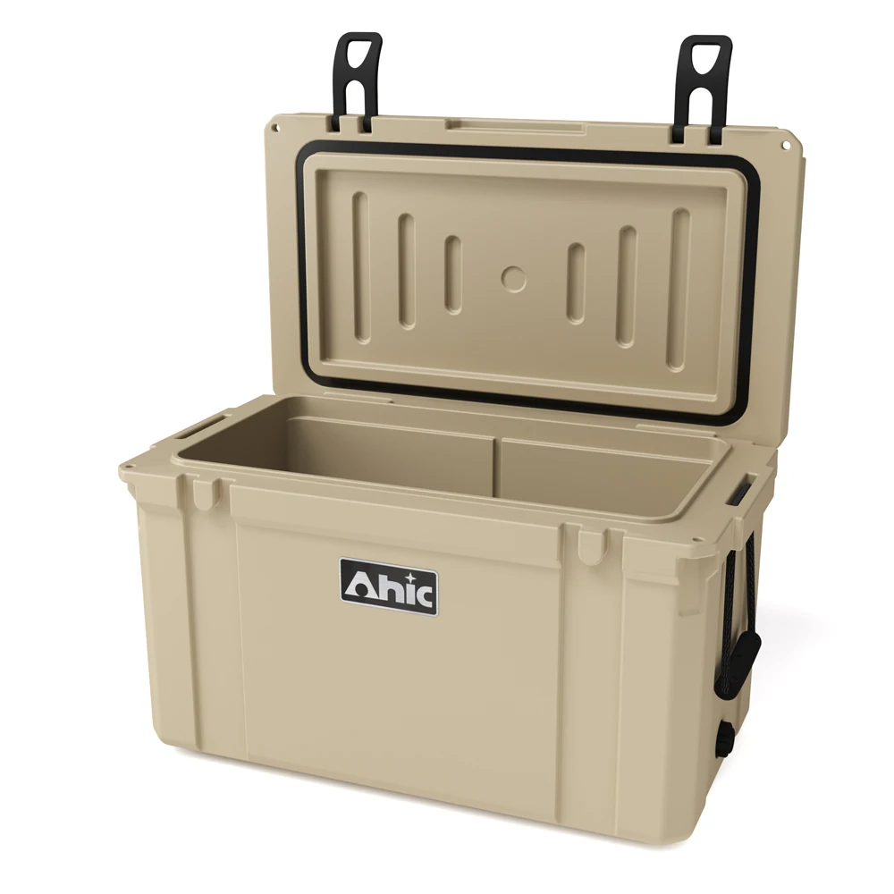 55L Modern Insulated Waterproof Cooler Box 5 Day Ice Retention for Food Cans Camping Outdoor Travel LLDPE Large Ice Chest Pro view 3