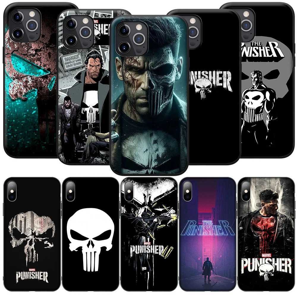 The Marvel Punishers Skull Case for Samsung Galaxy A55 A53 A52 A51 A21S A21 A22 A24 A25 A13 A12 A11 A05 A05S