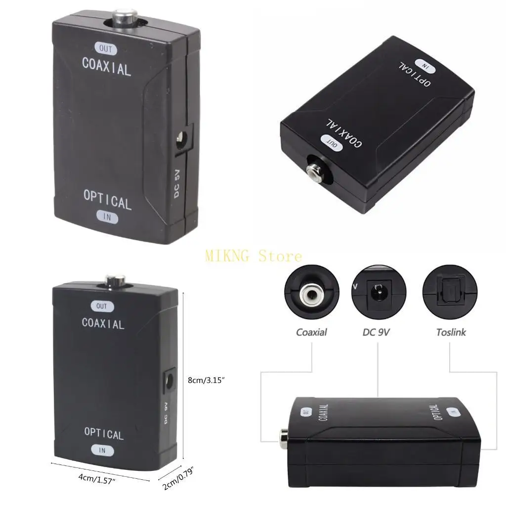 

Цифро-аналоговый аудиоконвертер с коаксиальными аналоговыми входами и оптическими выходами с оптическим кабелем, лучшая