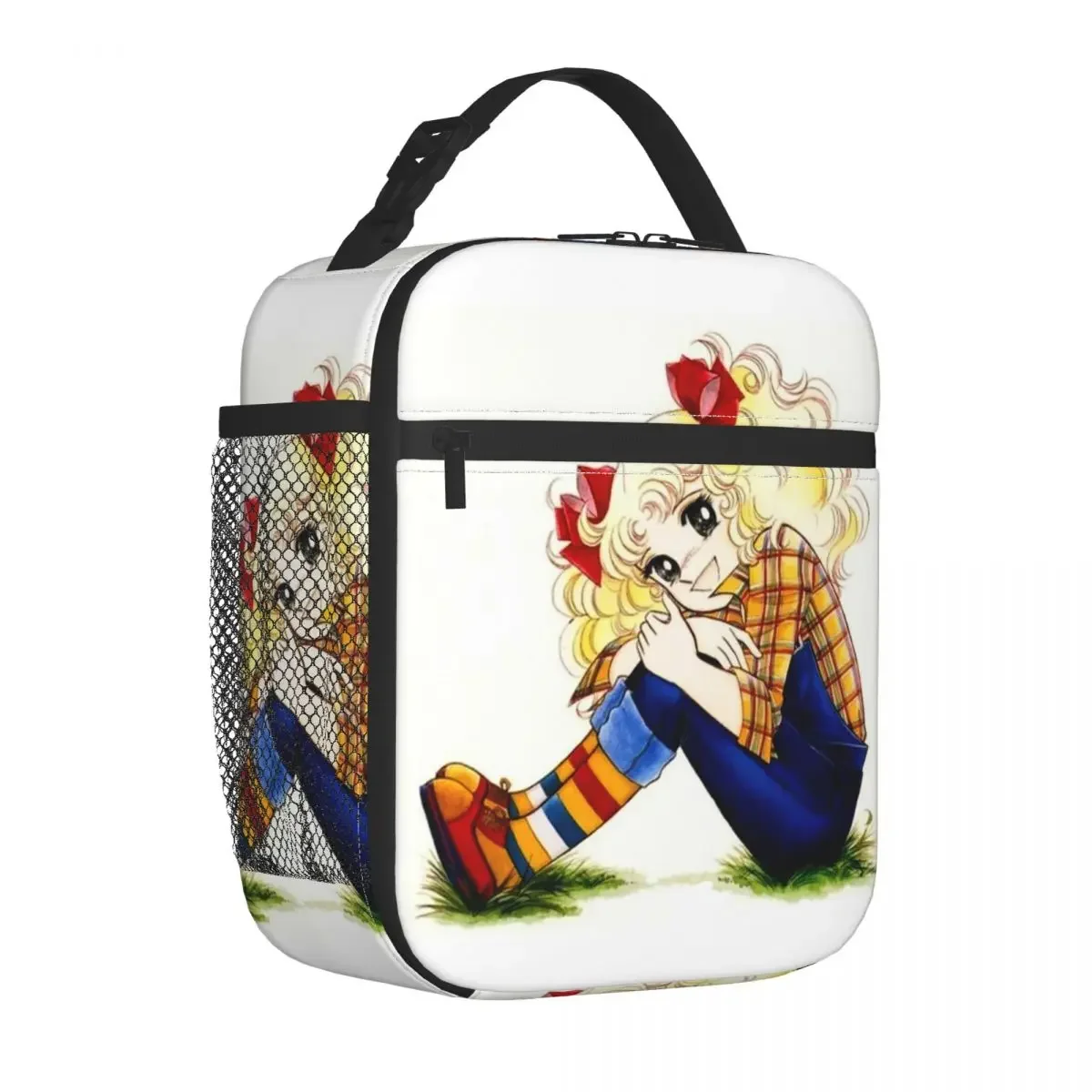 Candy Candy Anime Manga Thermal Insulated Lunch Bags Women Resuable Lunch Container for Work School Travel Storage Food Box