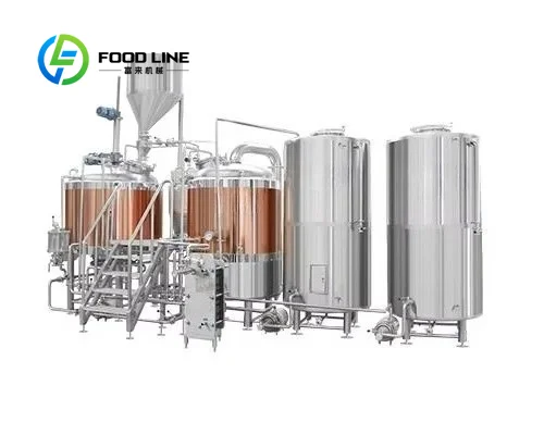 Beer Mashing And Fermentation Line Integrated Brewing Equipment For Complete Beer Production Process 5000L