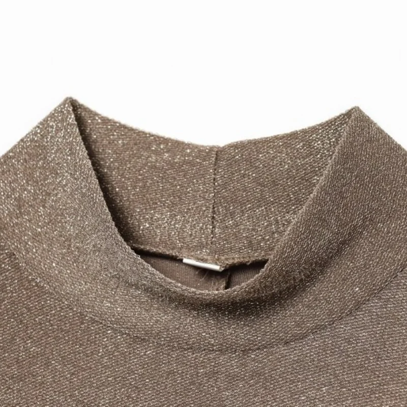 Vestido de fiesta de noche sin mangas con hilo metálico para mujer Traje de vestido de moda con purpurina brillante