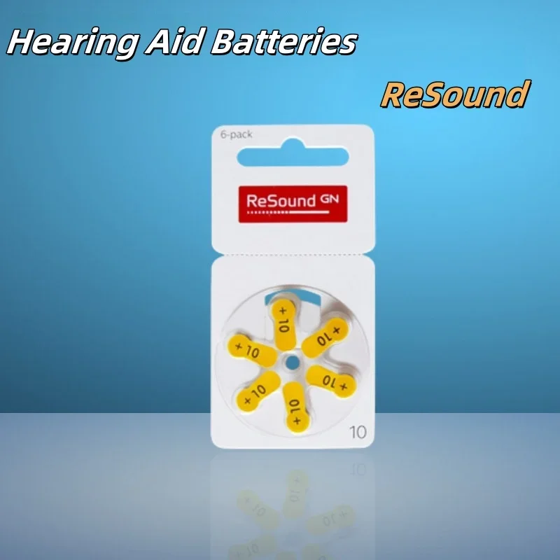 6-60PCS Hearing Aid Batteries Resound A10 Performance 1.45V A10 10A ZA10 10 S10 For BTE CIC RIC ITC Hearing Aid Zinc Air Battery