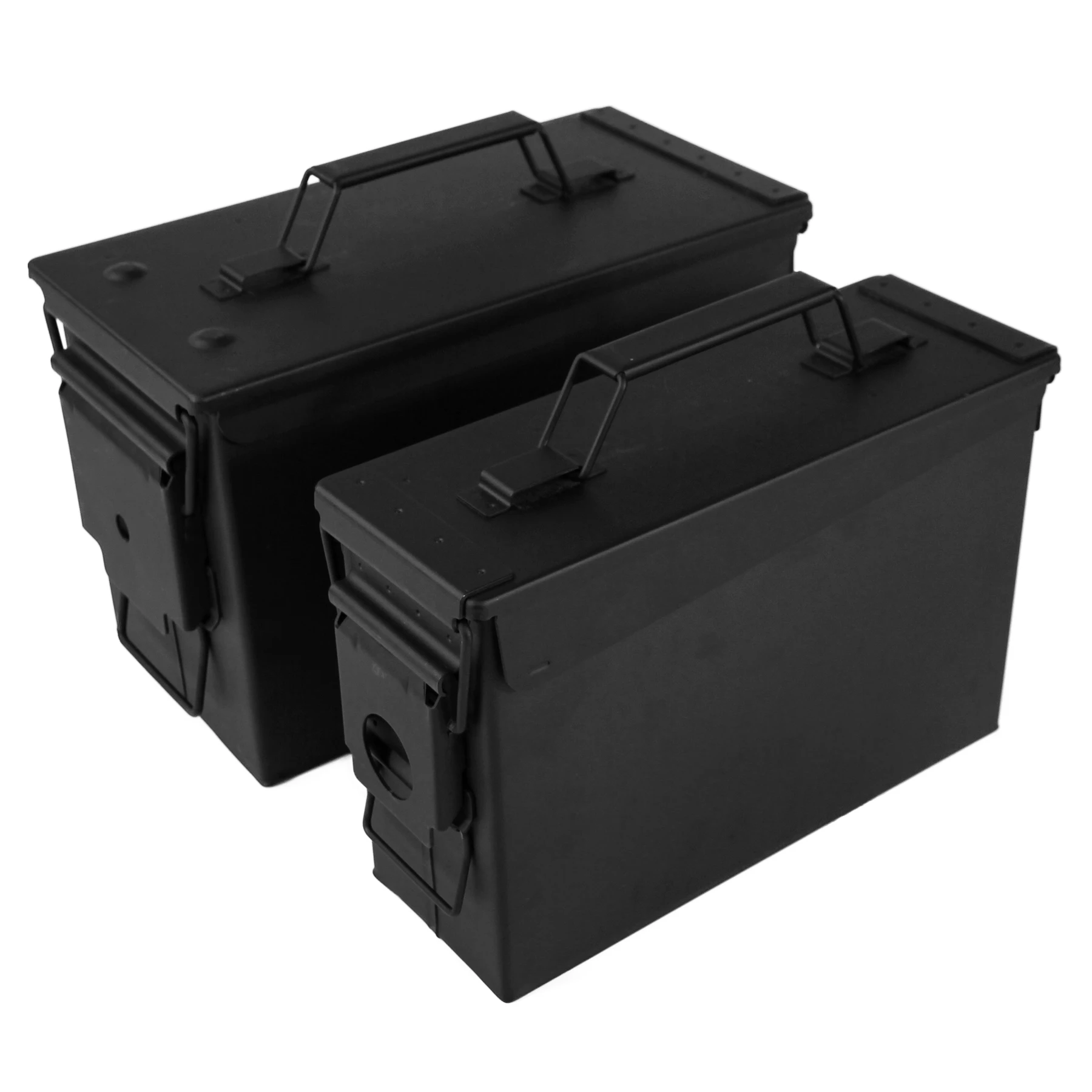 30Cal/50Cal Metal Ammo Case Can –Hunting Solid Steel Holder Box for Long-Term Shotgun Rifle Nerf Gun Ammo Storage