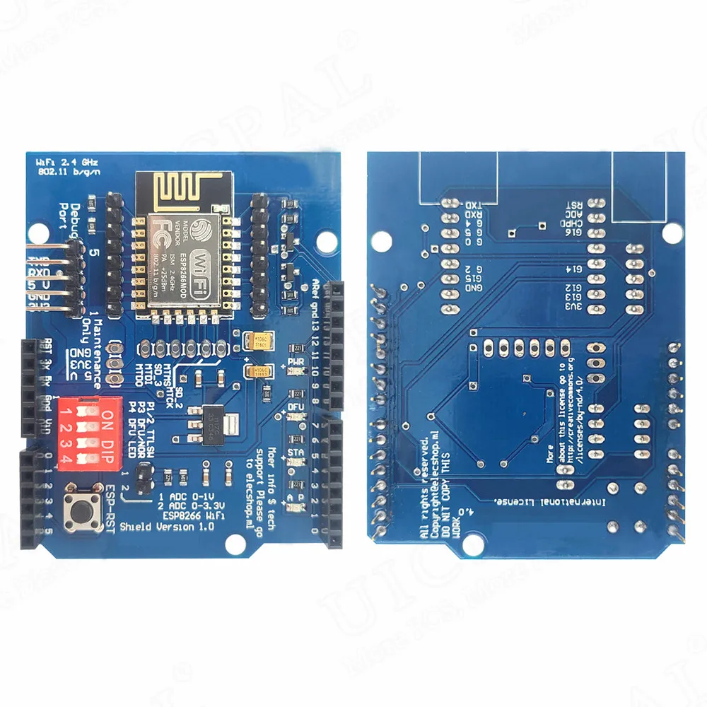 ESP8266 WiFi Serial Expansion Board Module ESP-12E Development Board for Arduino R3 ESP 12E