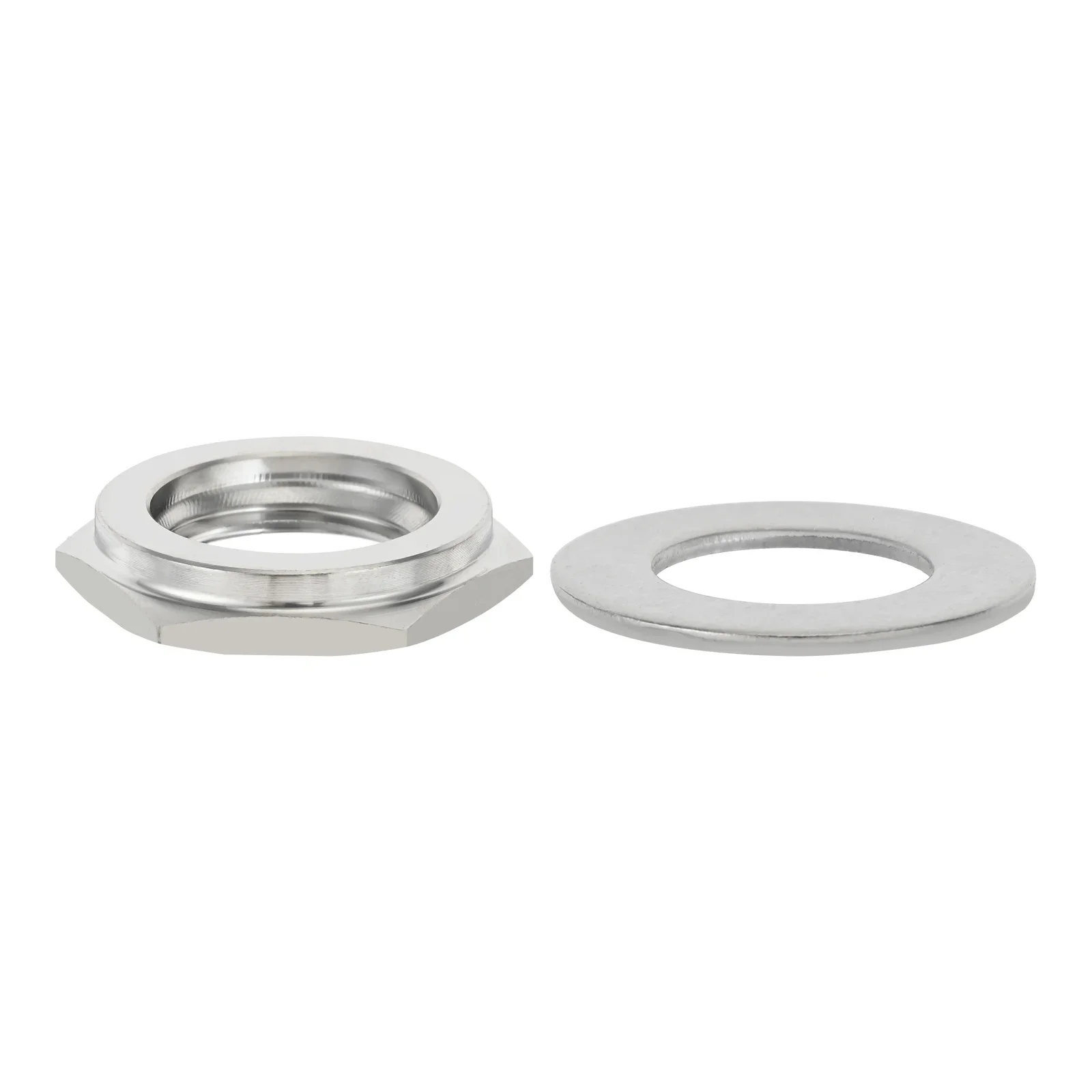 1/2 Inch NPT Stainless Steel Thermometer Nut Washer Installation Kit Replacement for Tel-Tru Barbecue Thermometer 2Pcs/set