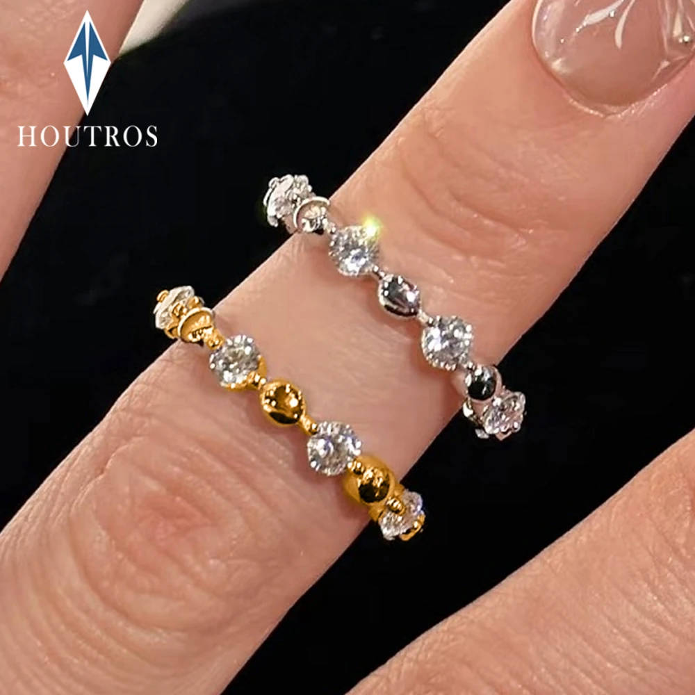 

Кольцо с полным муассанитом 3 мм для женщин, стерлинговое серебро 925 пробы, позолоченное 18 карат, штабелируемое кольцо, обручальные кольца, ювелирное изделие, подарок