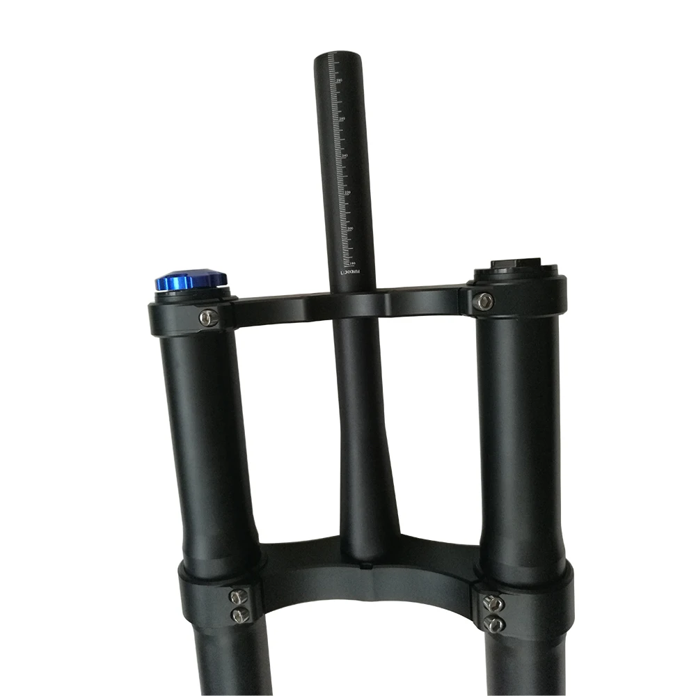 Double Shoulder Fork With 160mm Travel Aluminum And Magnisum Alloy Bicycle Insert DH Suspension Fork