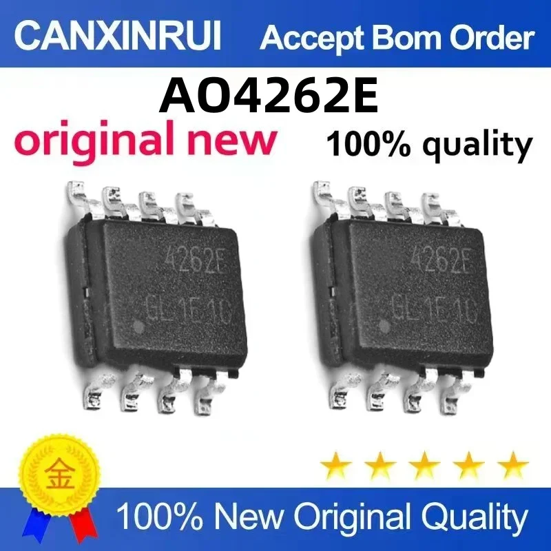 

(5-100 pieces) AO4262E silk screen 4262E field-effect transistor -60V-16.5A package SOP-8 in stock, brand new
