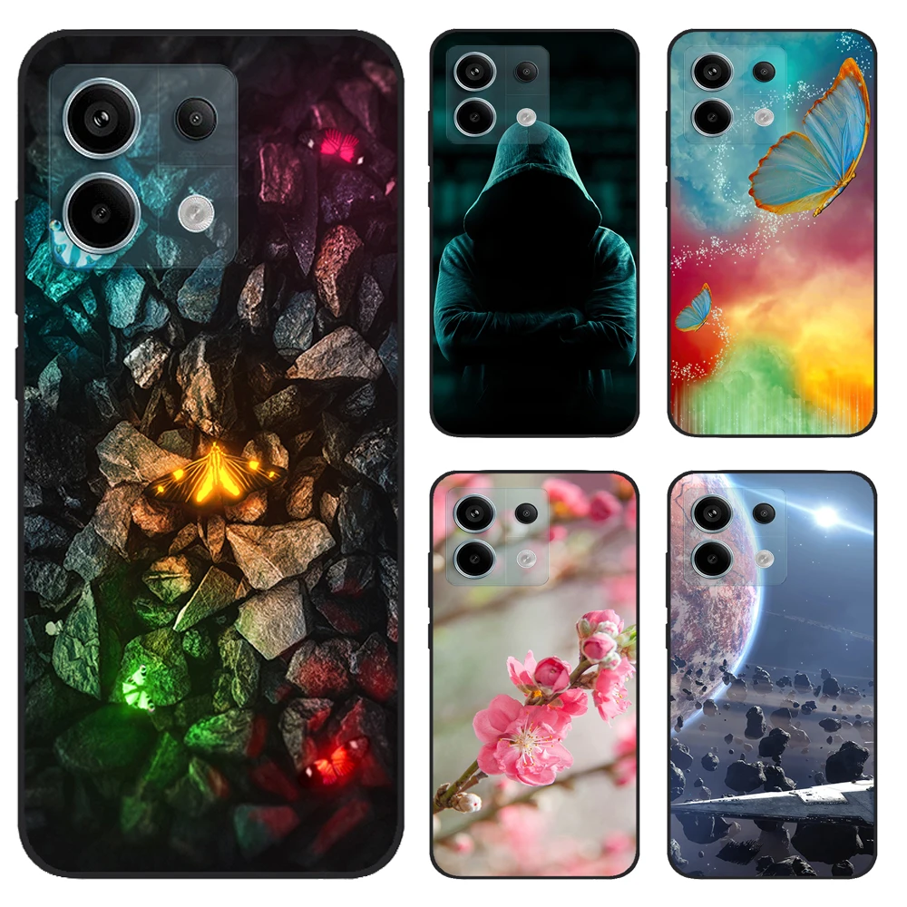 Phone Cover For Poco X6 5G Case 6.67'' Marble Printing Soft Silicon TPU Capa for Xiaomi Poco X6 Protection Shockproof PocoX6 X 6