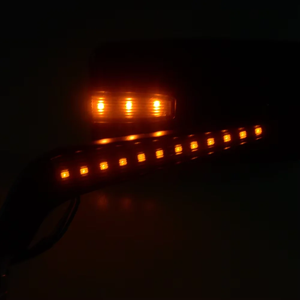 M10/M8 10 مللي متر دراجة نارية Led بدوره إشارة تشغيل ضوء الجانب مرآة الرؤية الخلفية لهوندا كاواساكي سوزوكي شارع عارية كروزر مخصص #3