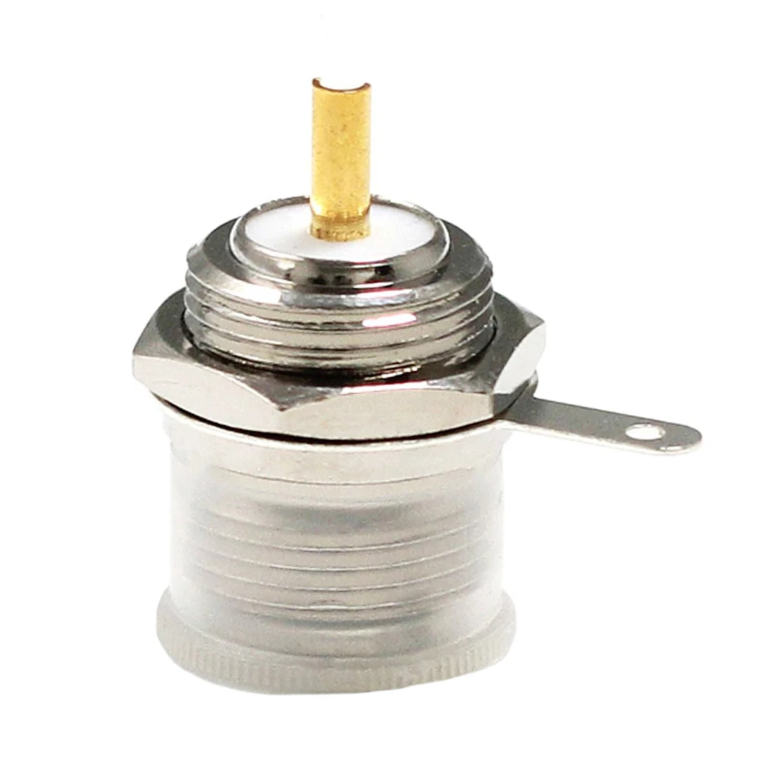1pc N  Female Jack Nut RF Coax Convertor Connector Solder Cup Cable Straight Nickelplated  Wholesale New
