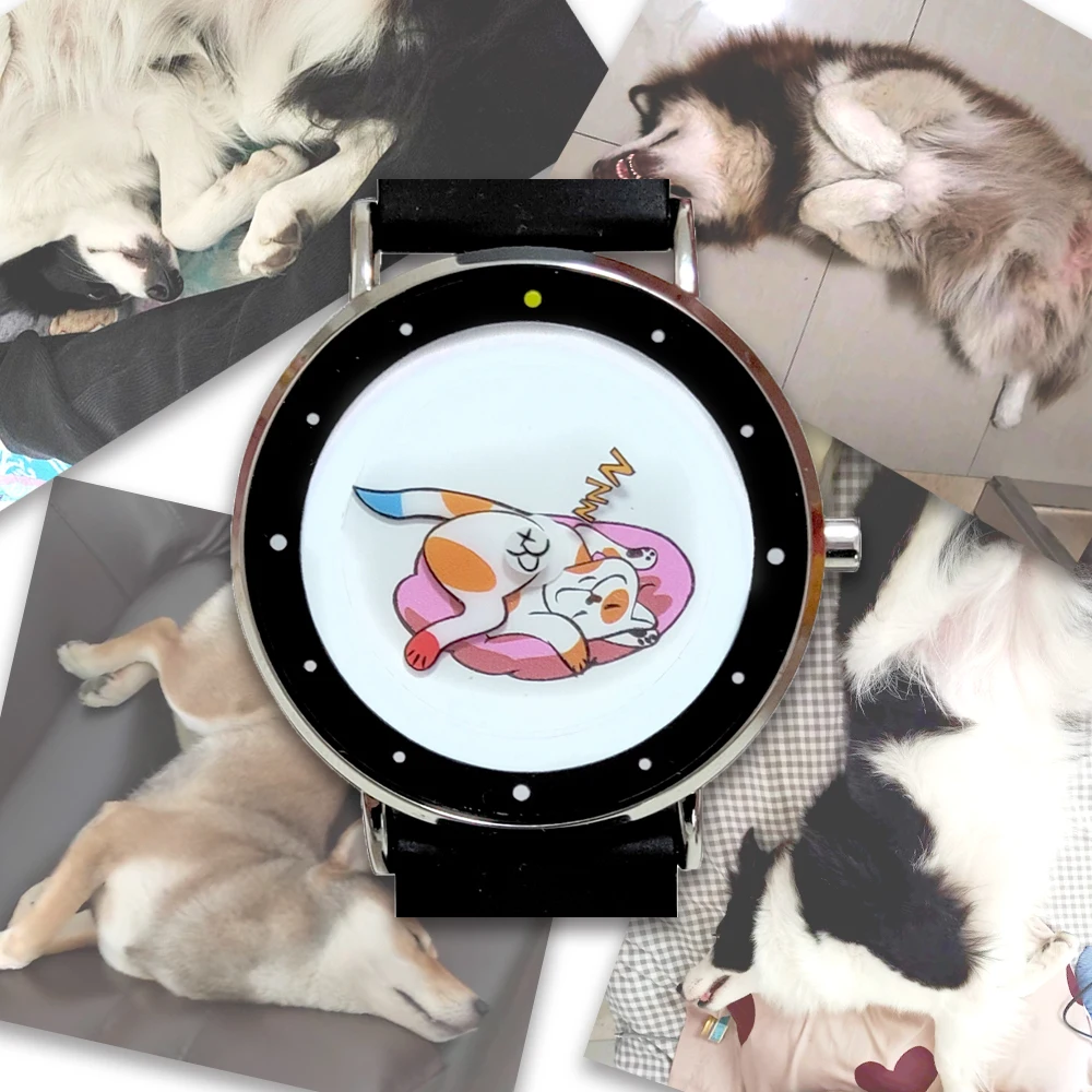 TIME ESSENCE creative boat beautiful quartz watch boat is on the calm lake surface surrounding the fish