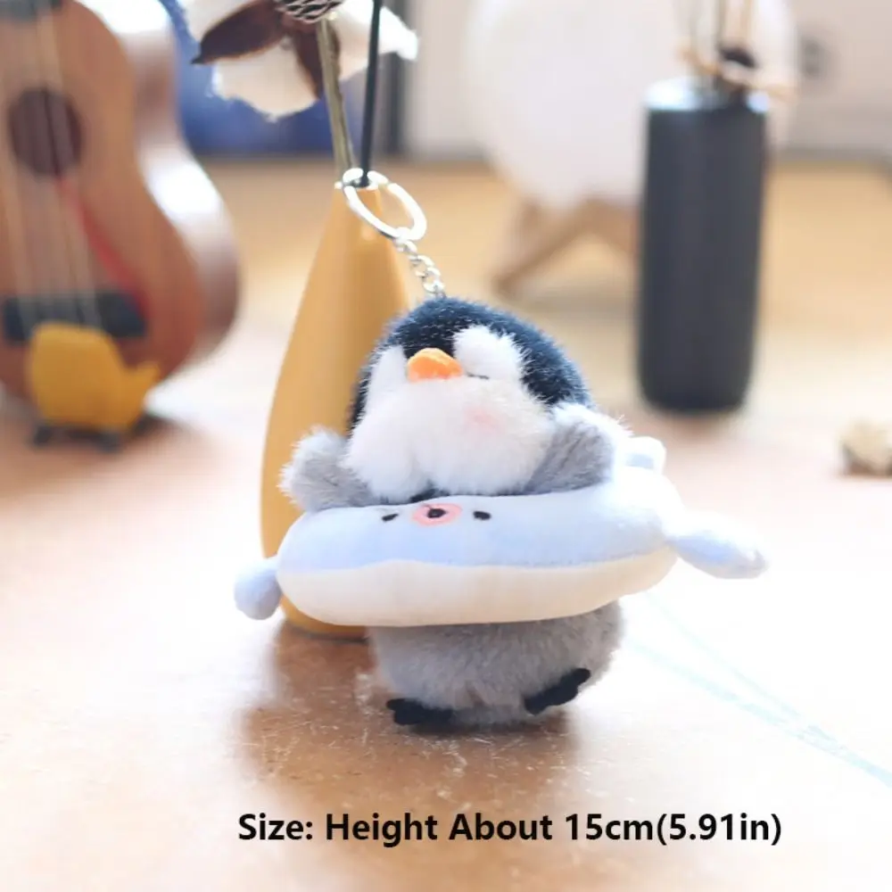 Cute Plush Keychains Four Seasons Little Penguin Pendants Doll Bag Charm Keychain Toys Plush Cartoon Keychain Kids Gifts