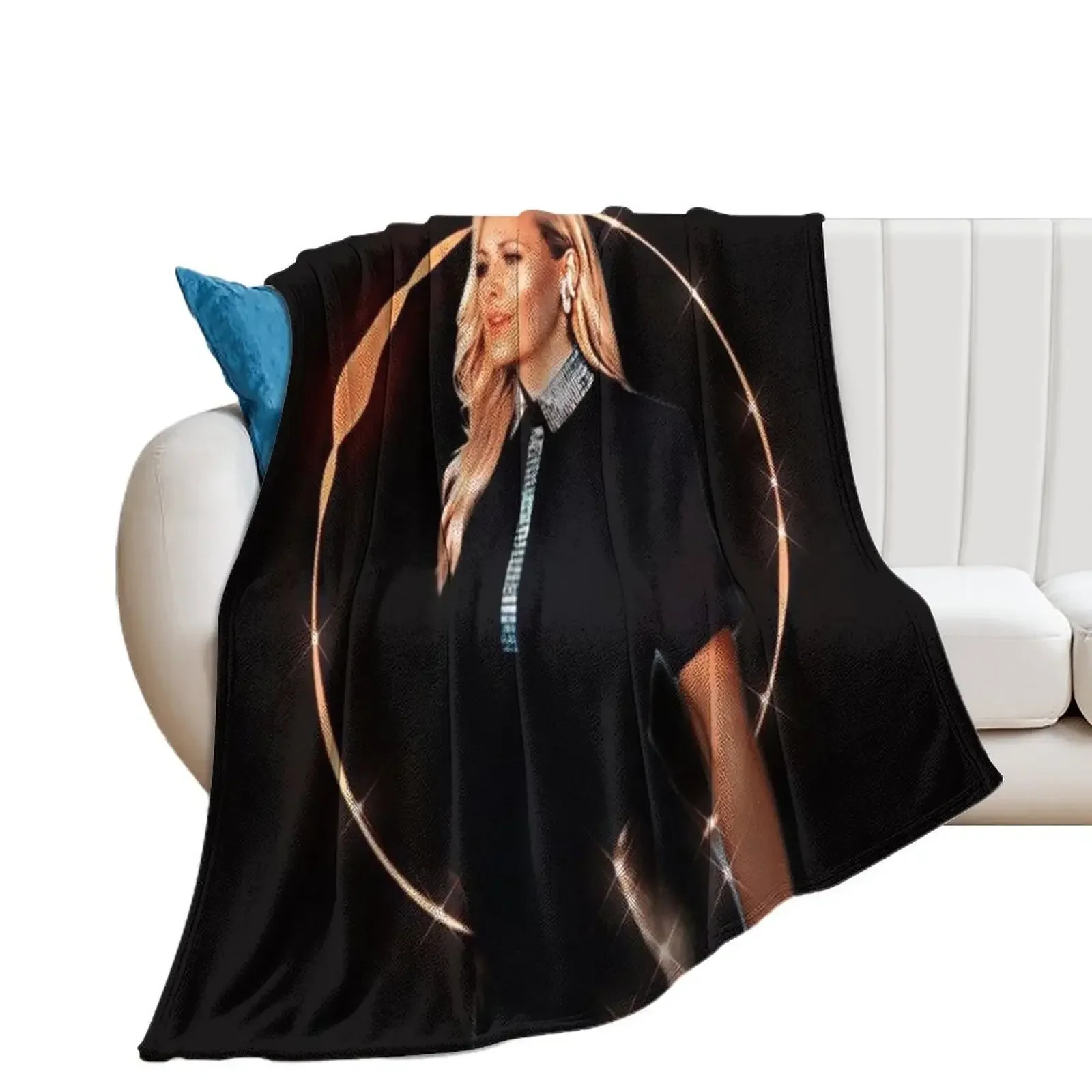 

Helene Fischer - Circle Fire Aesthetic Throw Blanket Summer Hairys Blankets Sofas Of Decoration Soft Big Blankets