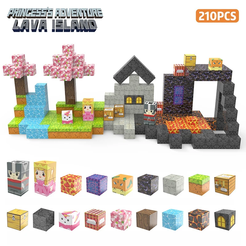 79-448 szt. Zestaw magnetycznych klocków Princess & Knight |   Zabawki edukacyjne STEM dla dzieci w wieku 3–12 lat |   Kreatywny prezent dla dziewczynki i chłopca