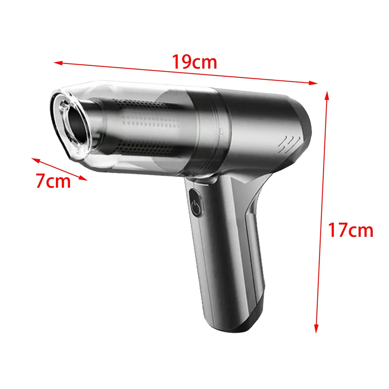 مكنسة كهربائية محمولة لاسلكية، شفط 12000 باسكال، مكنسة كهربائية محمولة باليد مع 500 مل