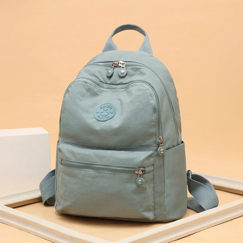 Doppel schulter tasche weibliche 2022 neue frauen tasche Koreanische version einfache große kapazität leinwand schul freizeit reise rucksack