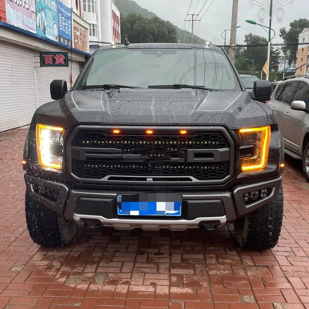 

For Ford Raptor F150 2015-2017 Car Headlights Assembly Upgrade Dynamic Startup Effect 4 Projector Lens LED Accessories Tools