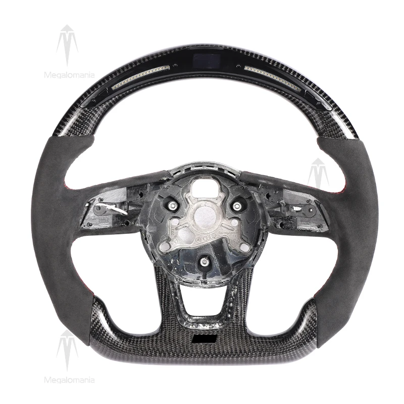 For Audi A3 A4 B9 A5 RS3 RS4 RS5 S3 S4 S5  RS6 RS7 A7 A6 S6 S7 A8 8V Q5 Q7 Q8 LED Complete Carbon Fiber Steering Wheel