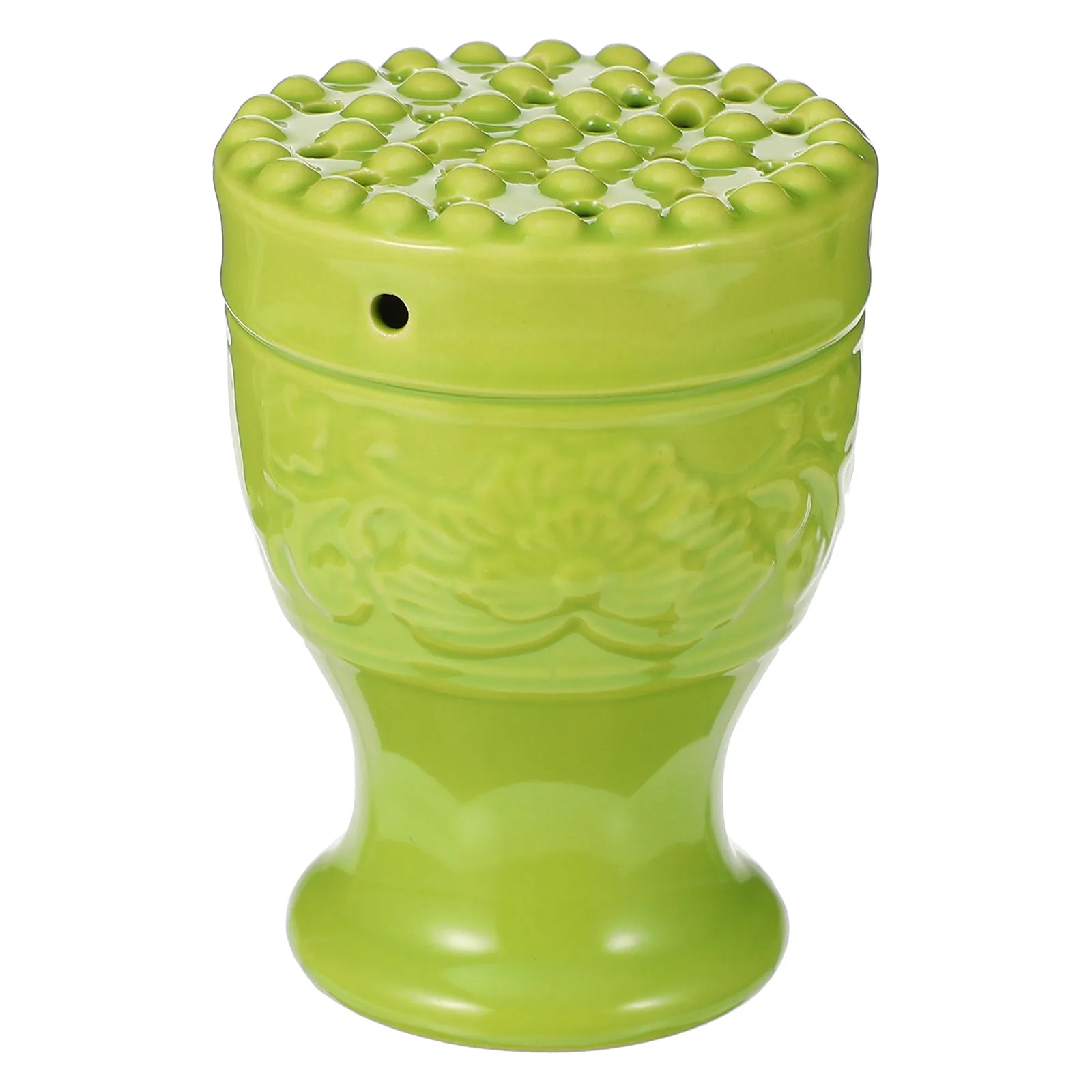 1Set Ceramic Moxibustion Cup Healthy Ergonomic Design Heat Insulated Portable Moxa Box for Acupuncture Therapy Moxa Burner Box
