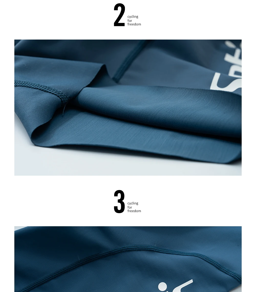 Santic Herren-Sommer-Radsport-Trägerhose, atmungsaktiv, schnell trocknend, Schwammkissen, 5 Stunden Komfort, stoßfest, rutschfest, Fahrrad-Shorts – Detail 8