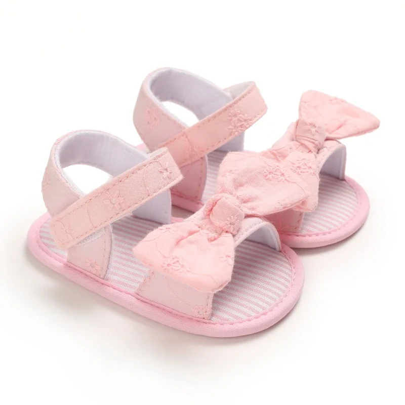 Soft Sole Anti-Slip Bowknot Crib Shoes for Infant Baby Girl